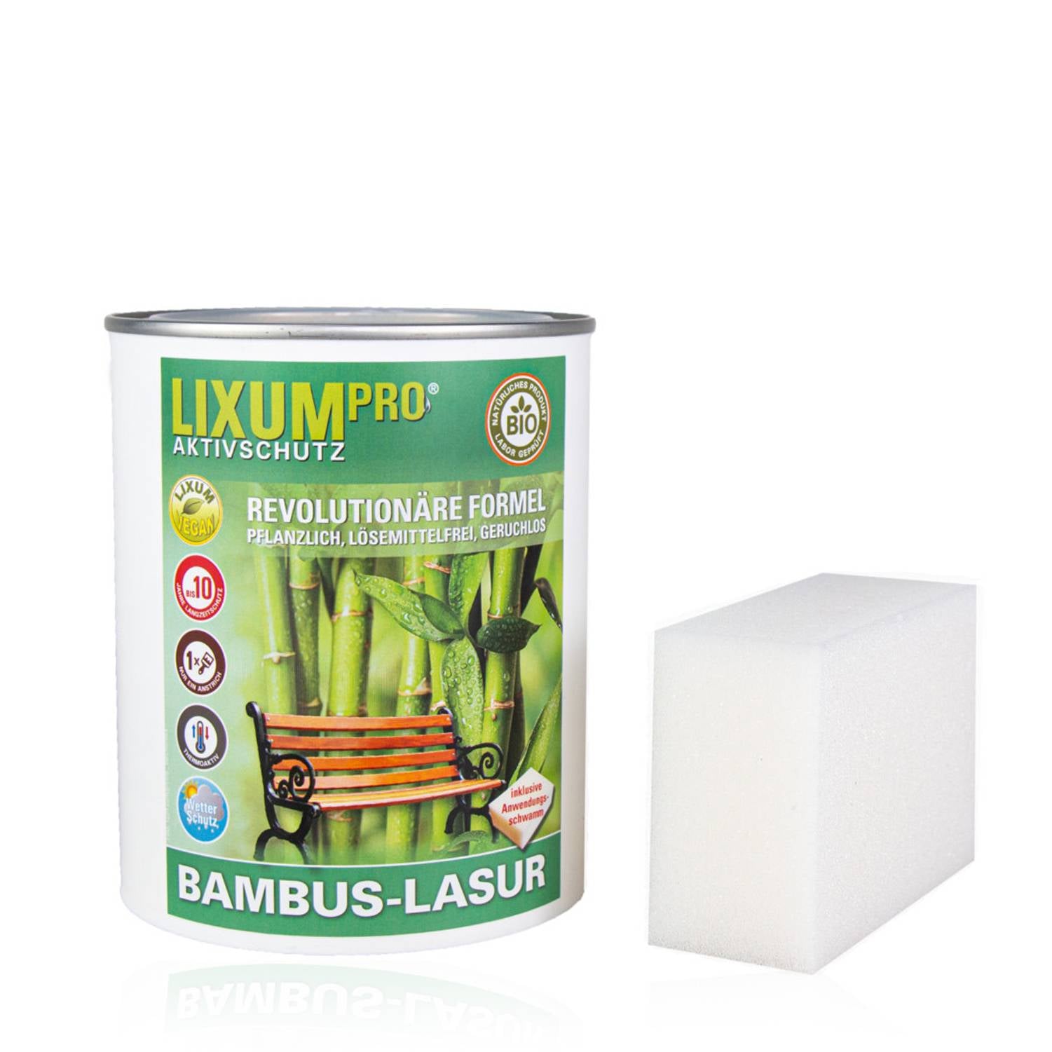 LIXUM Pro Biologischer Wetterschutz Bambus – Bio-Holzlasur.com