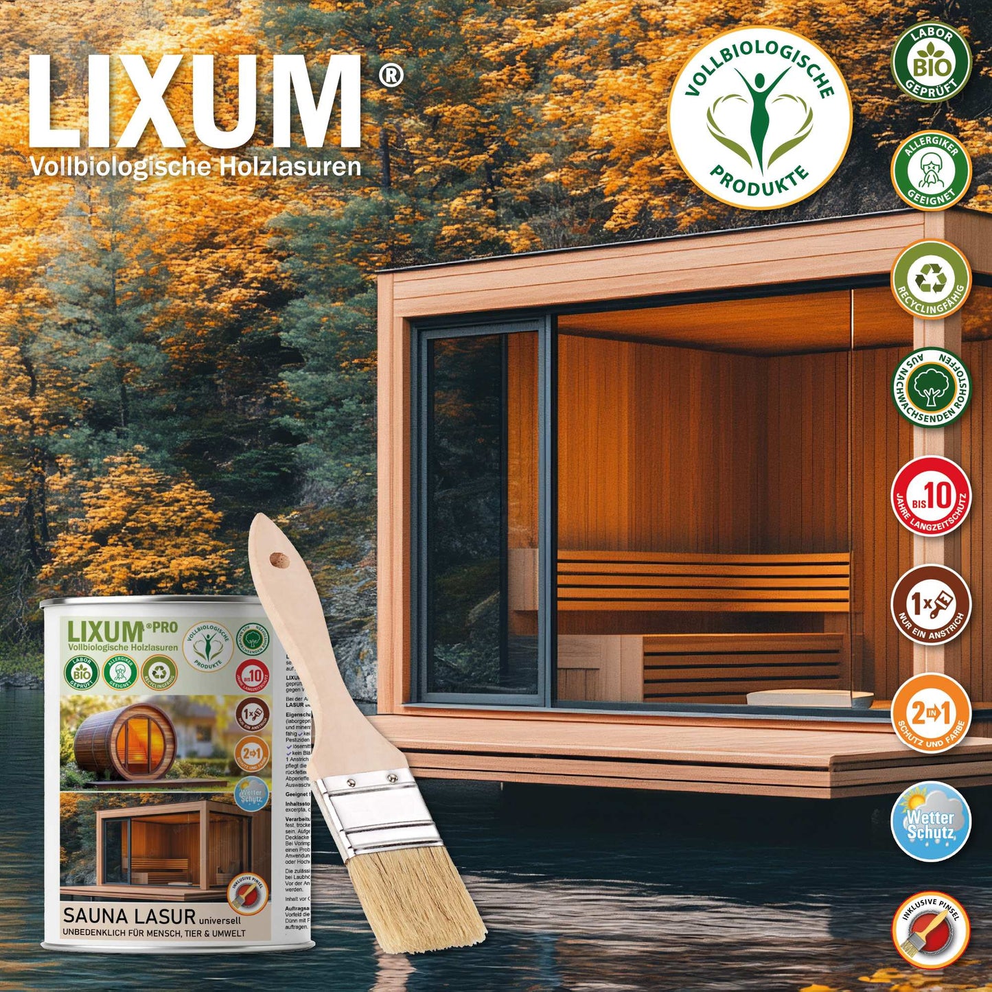 LIXUM PRO - SAUNA LASUR universell