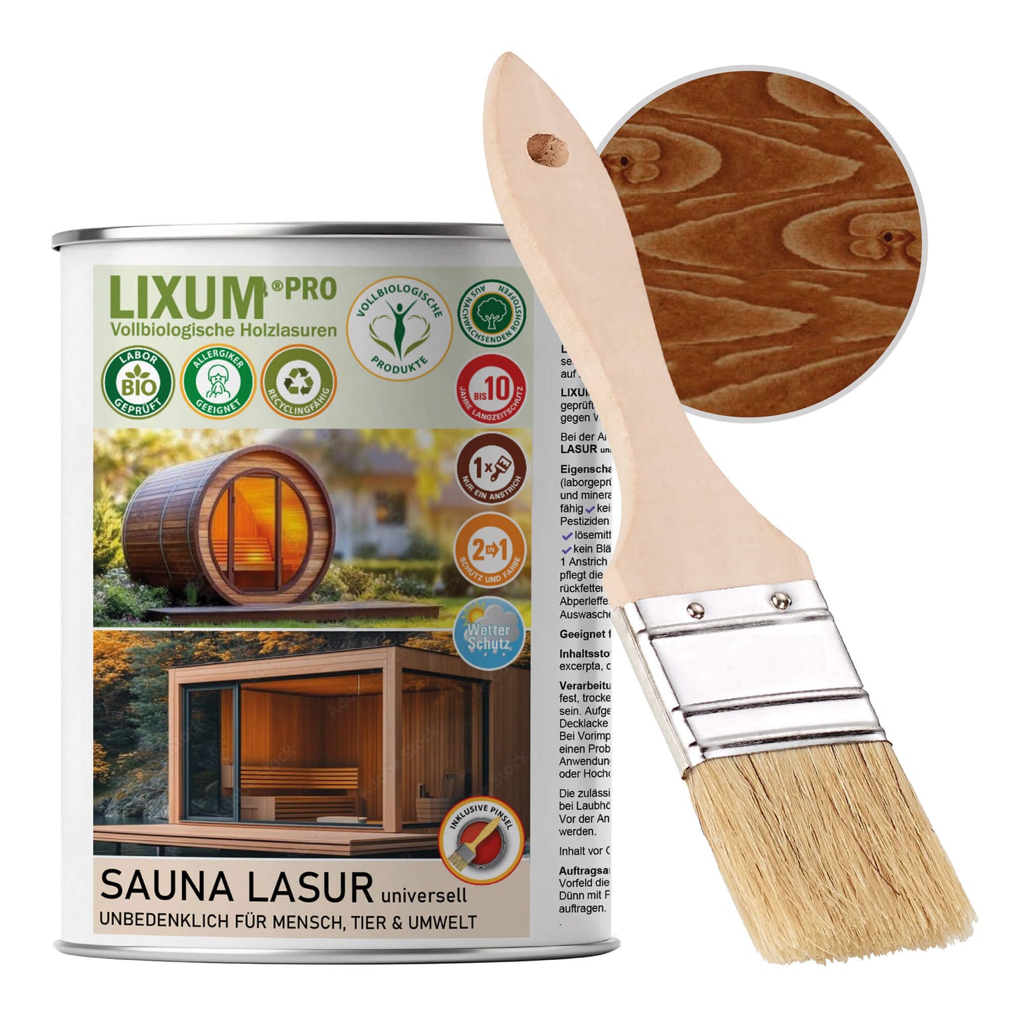 LIXUM PRO - SAUNA LASUR universell