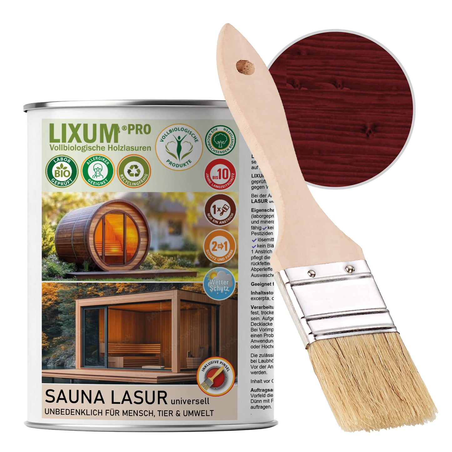 LIXUM PRO - SAUNA LASUR universell