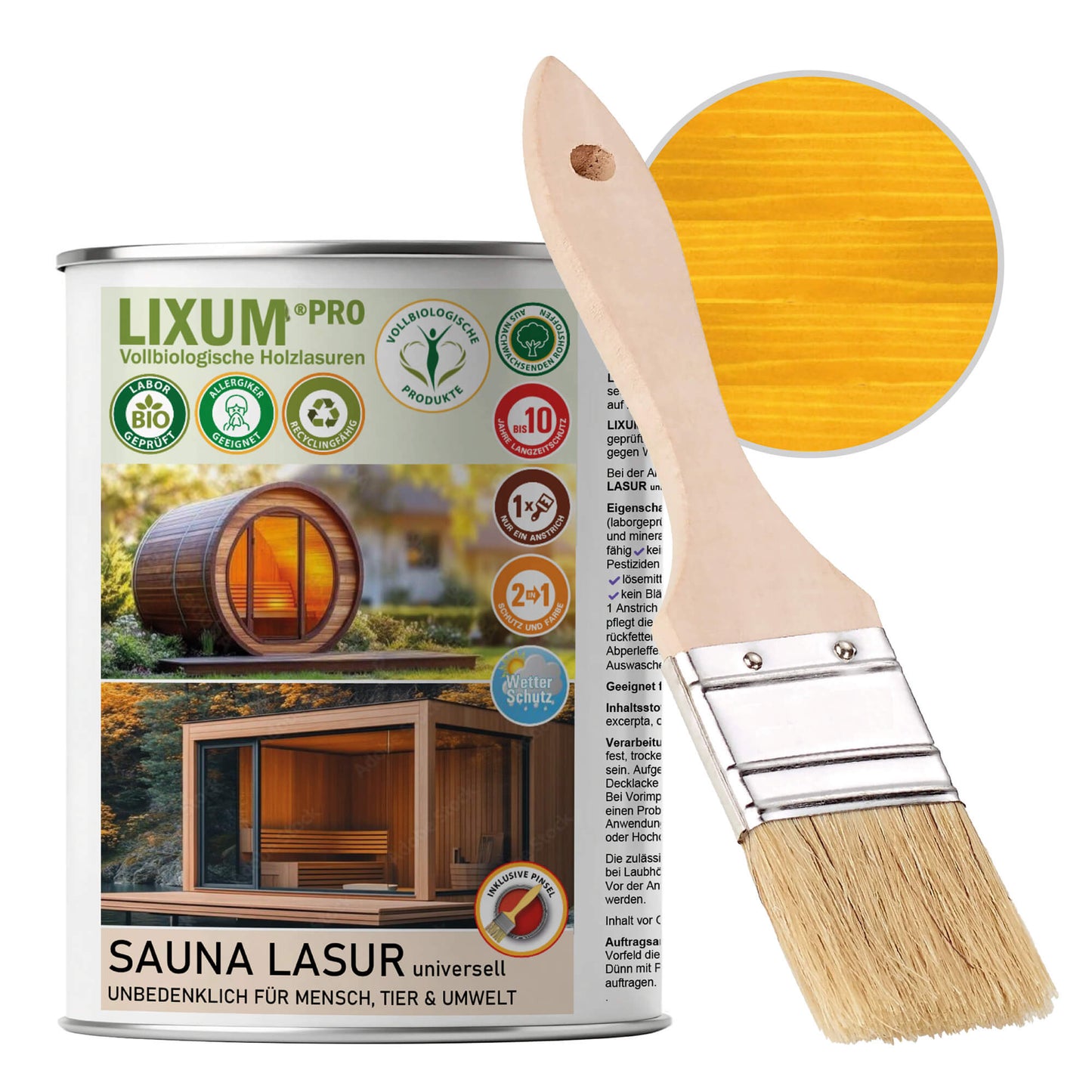 LIXUM PRO - SAUNA LASUR universell