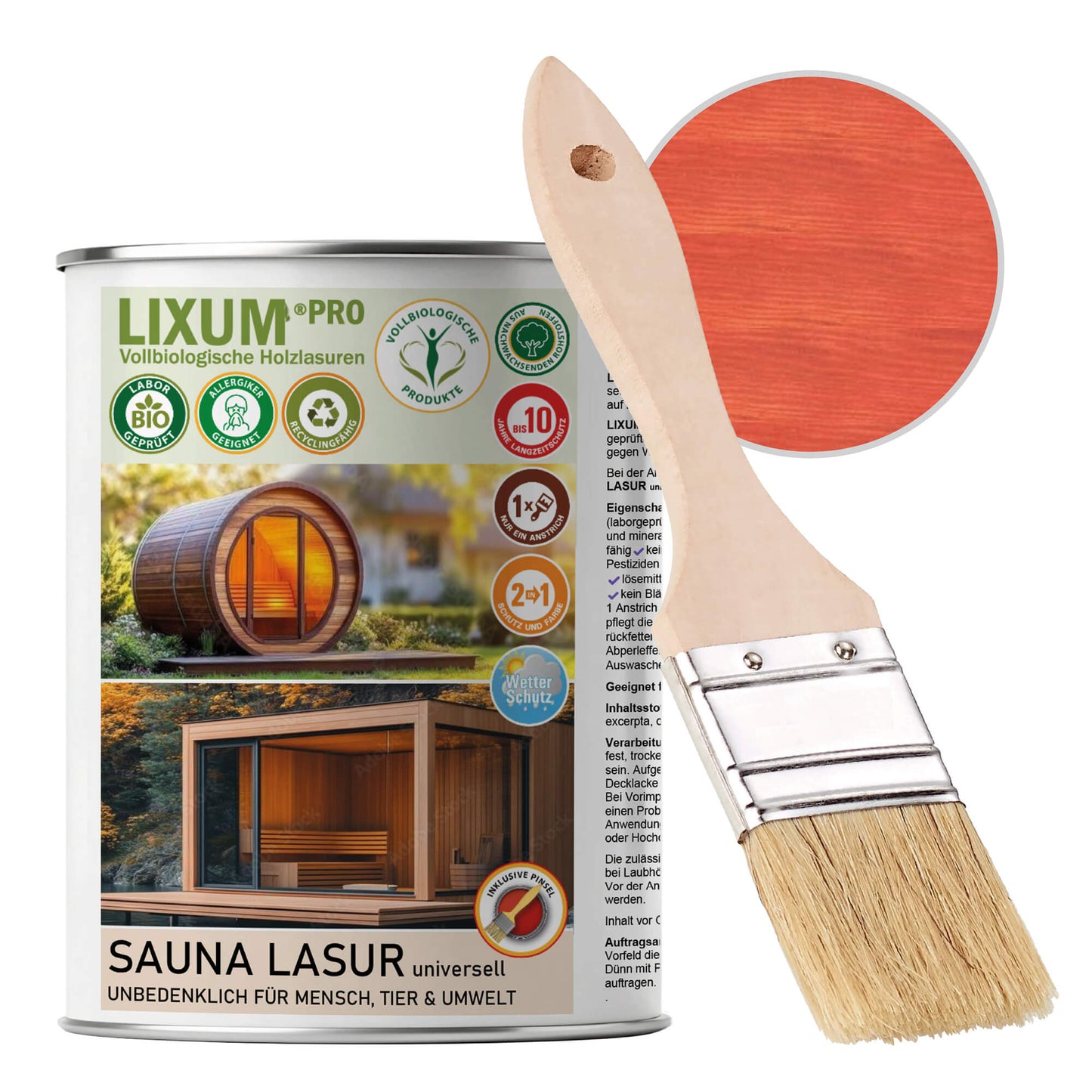 LIXUM PRO - SAUNA LASUR universell