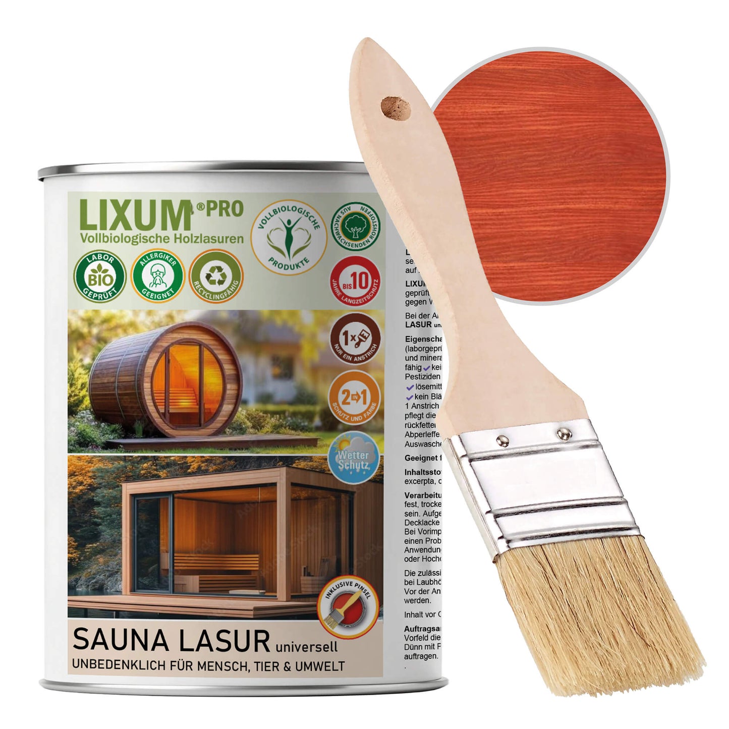 LIXUM PRO - SAUNA LASUR universell