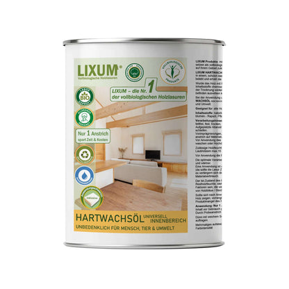 LIXUM PRO – 100% biologisches & natürliches Hartwachsöl universell Innenbereich