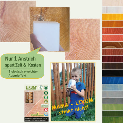 LIXUM PRO Biologische Hirnholz Wachs Holzlasur