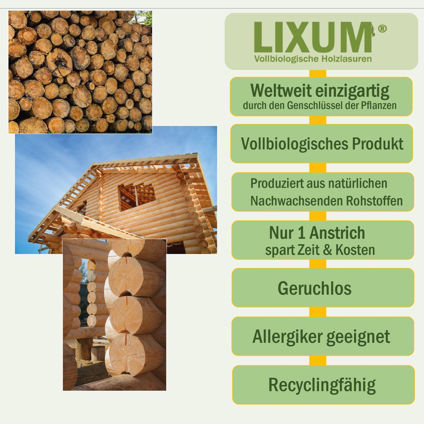 LIXUM PRO Biologische Hirnholz Wachs Holzlasur