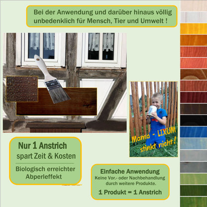 LIXUM PRO Biologische Fachwerk Holzlasur