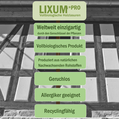 LIXUM PRO Biologische Fachwerk Holzlasur
