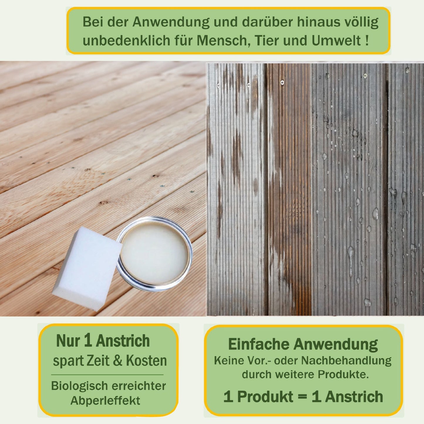 LIXUM Biologischer Terrassenholzschutz Holzlasur