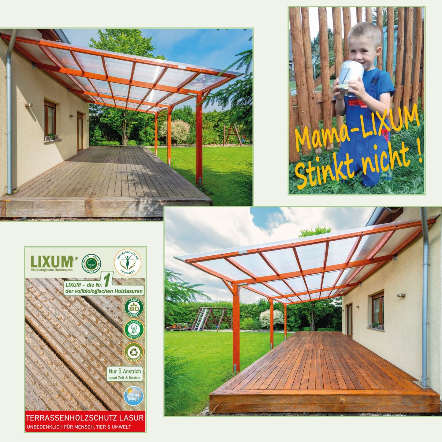 LIXUM Biologischer Terrassenholzschutz Holzlasur