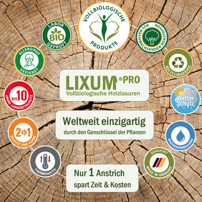 LIXUM Biologischer Terrassenholzschutz Holzlasur