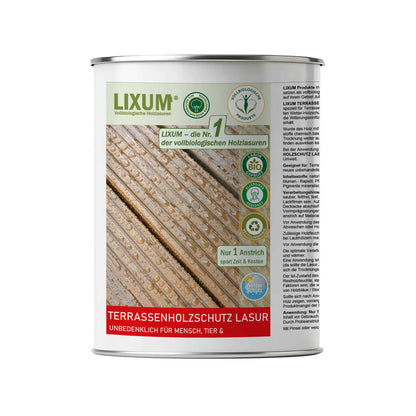 LIXUM Biologischer Terrassenholzschutz Holzlasur