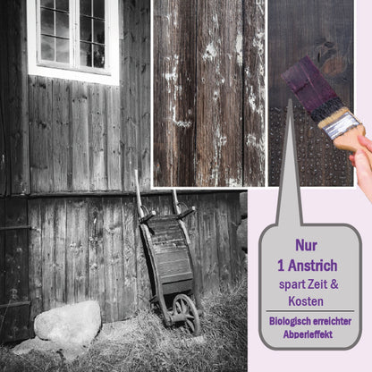 LIXUM THYM 100% biologische & natürliche Tierstall - Stall Holzlasur universell ( mit Extrakt aus Thymian )