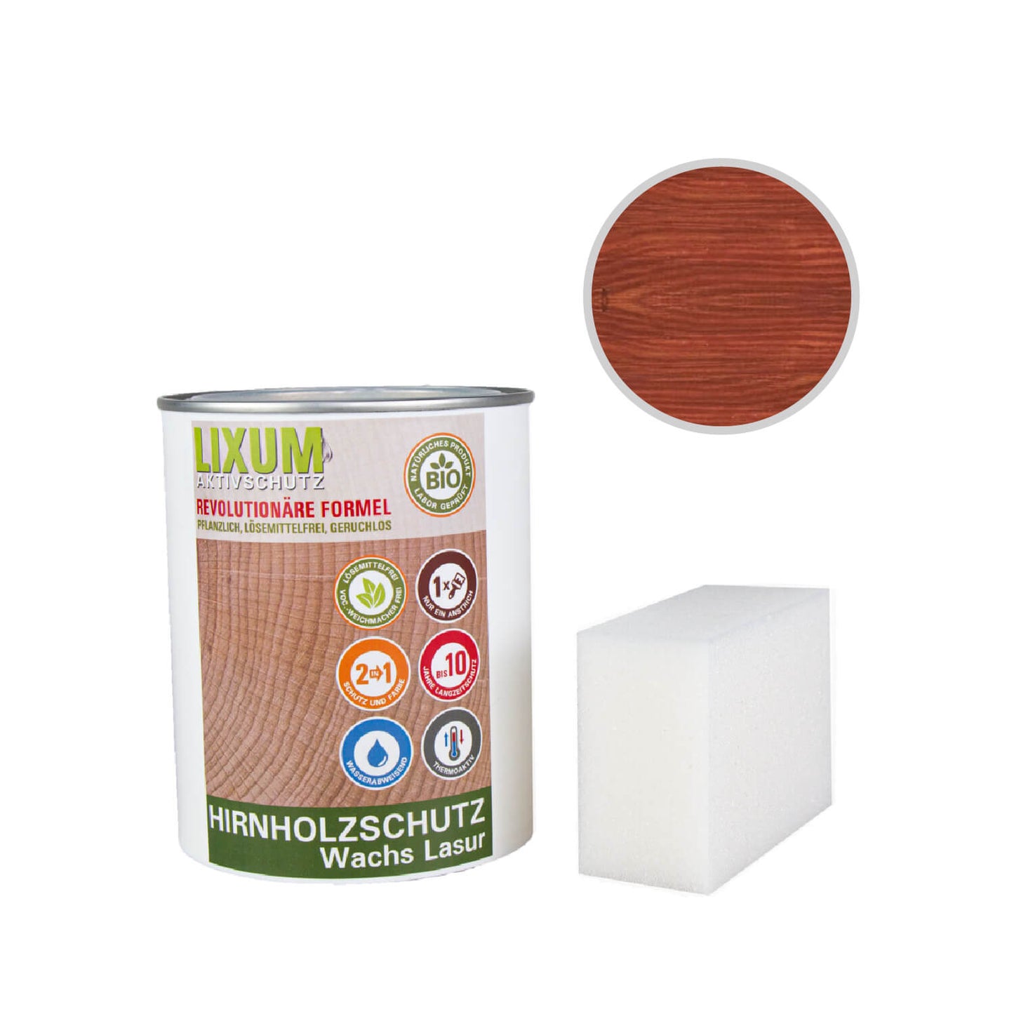 LIXUM PRO Biologische Hirnholz Wachs Lasur