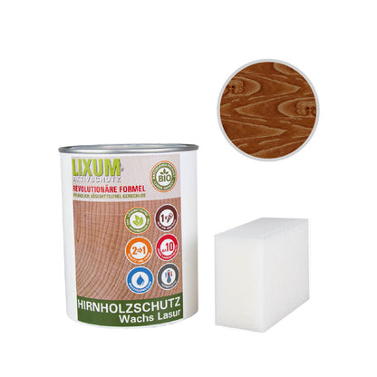 LIXUM PRO Biologische Hirnholz Wachs Lasur