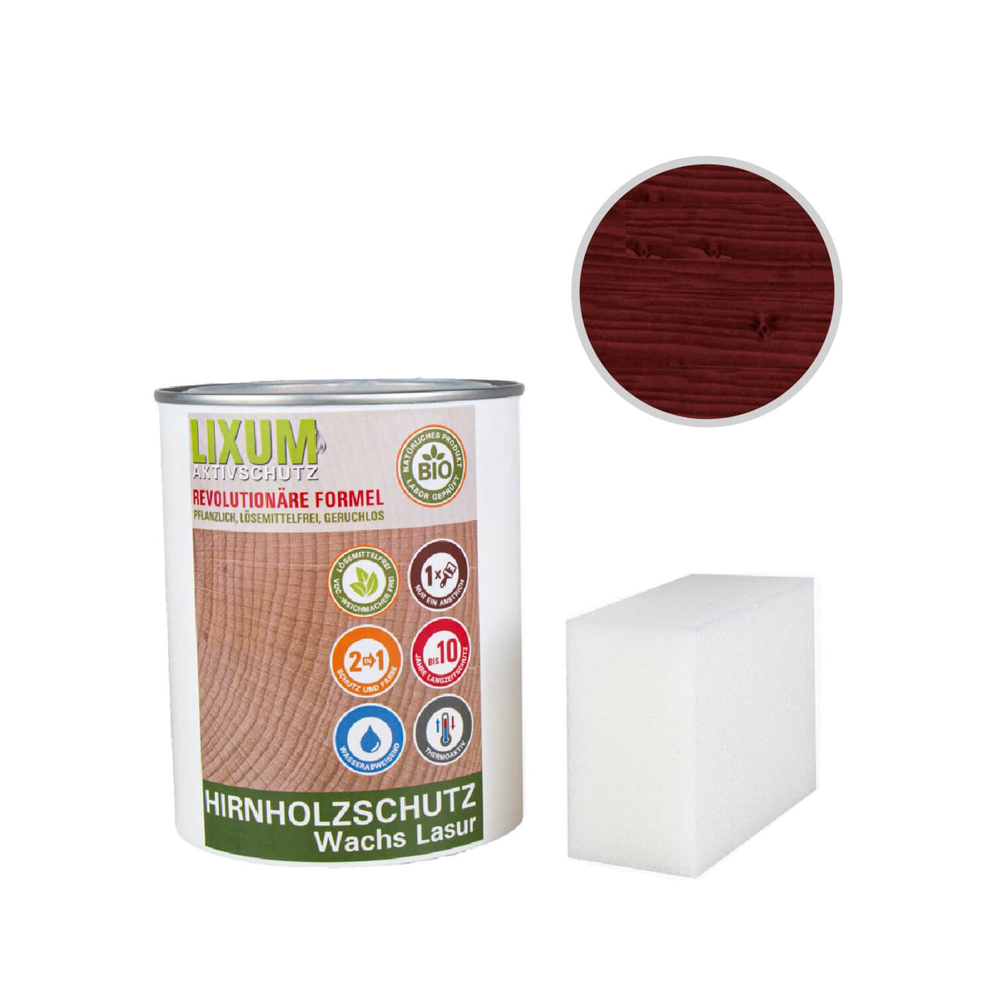 LIXUM PRO Biologische Hirnholz Wachs Lasur