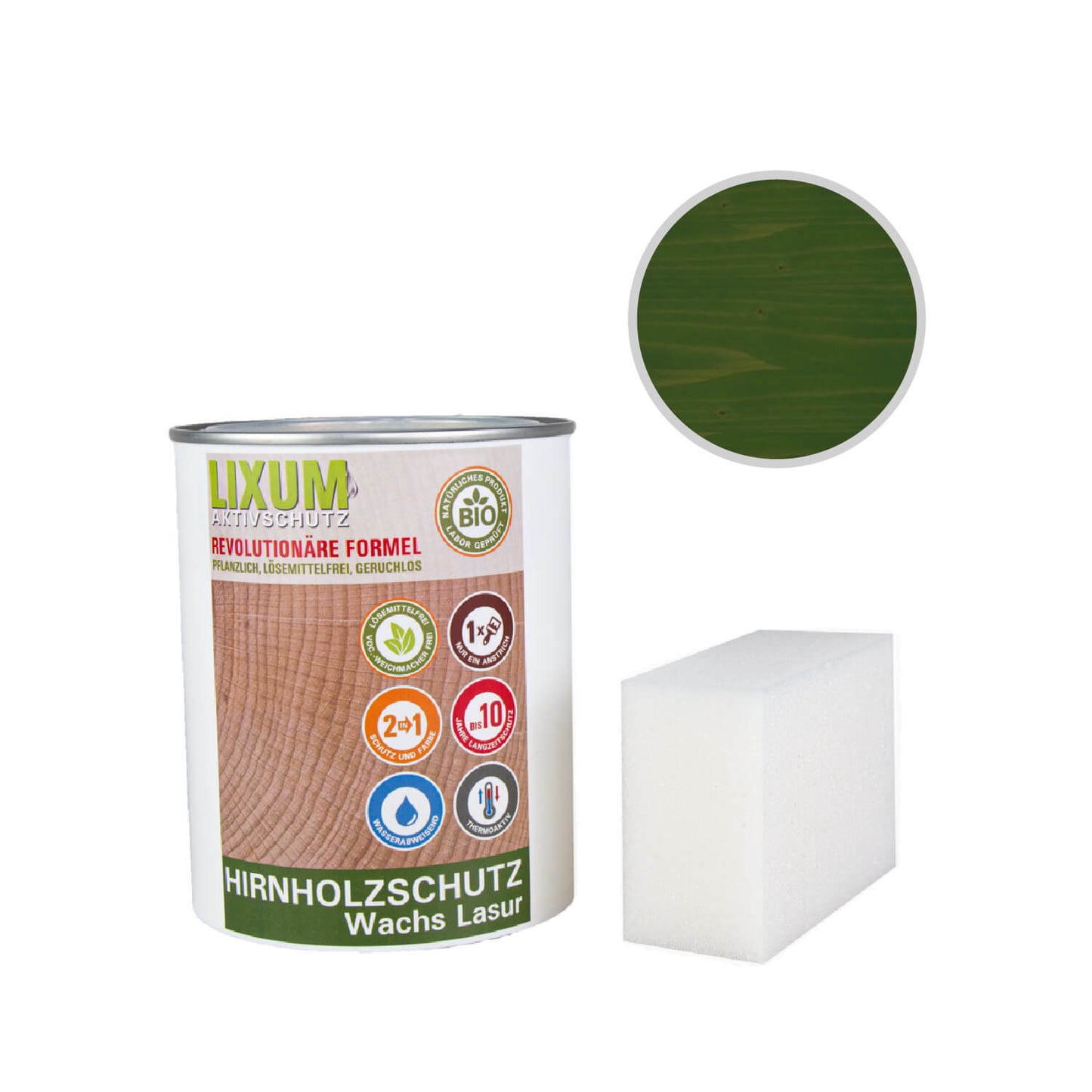 LIXUM PRO Biologische Hirnholz Wachs Lasur
