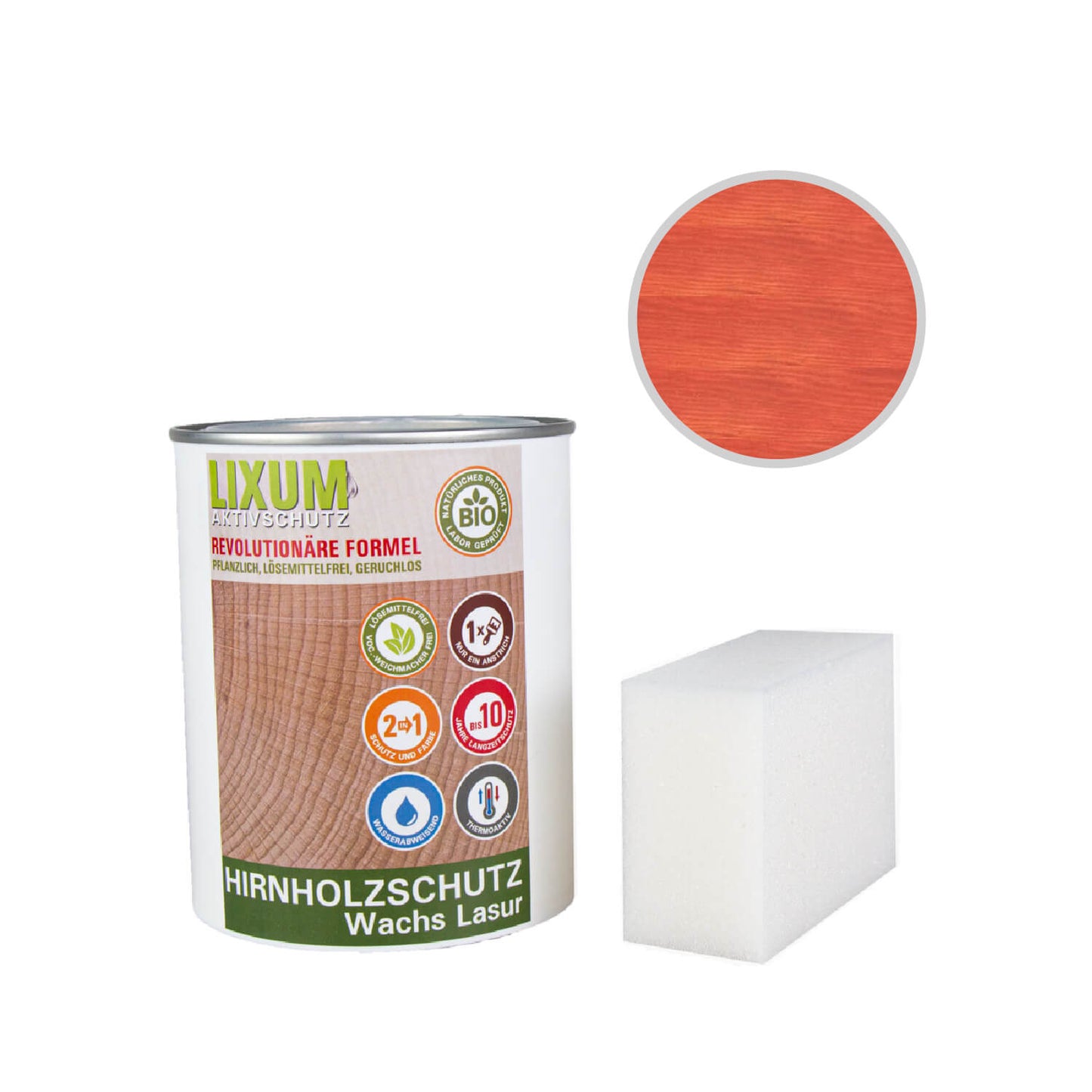 LIXUM PRO Biologische Hirnholz Wachs Lasur