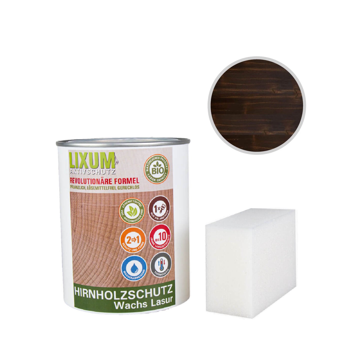 LIXUM PRO Biologische Hirnholz Wachs Lasur