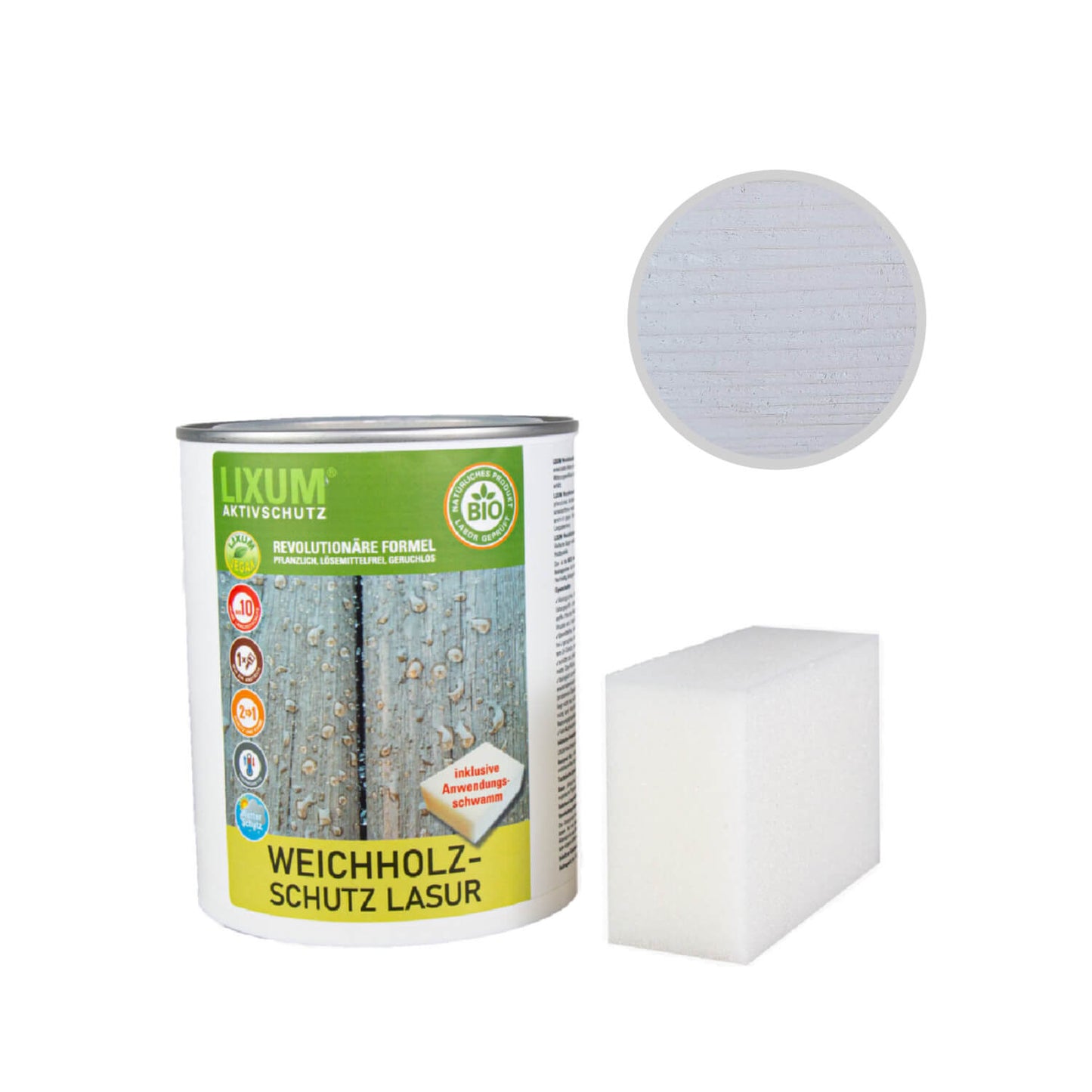 Biological wood protection softwood protection glaze universal - wood protection & wood care for outside