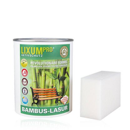 Biologischer Wetterschutz - Holzschutz Lasur Bambus - Holzschutz & Holzpflege für Außen