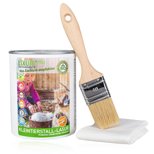 Lixum PRO 100% biologische & natürliche BIO Kleintierstall Holz Lasur