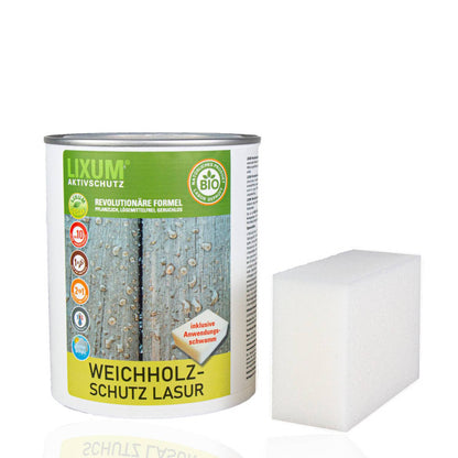 Biological wood protection softwood protection glaze - poplar - wood protection & wood care for outside