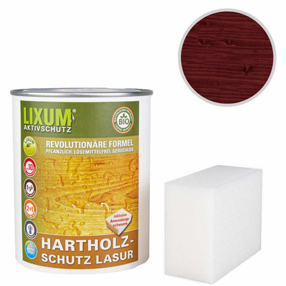 Biological wood protection hardwood protection glaze - ash - wood protection & wood care for outside