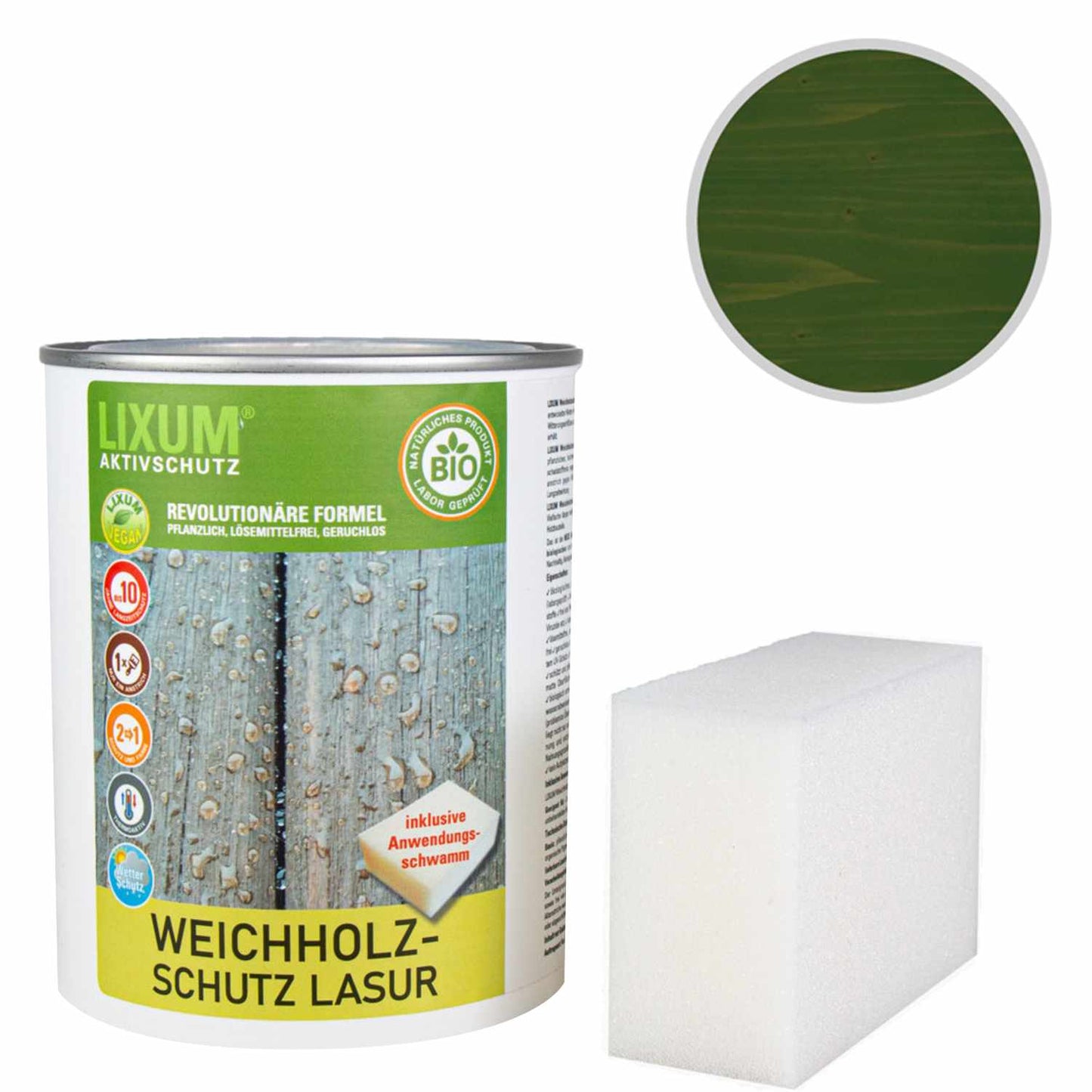 Biological wood protection softwood protection glaze - larch - wood protection & wood care for outside