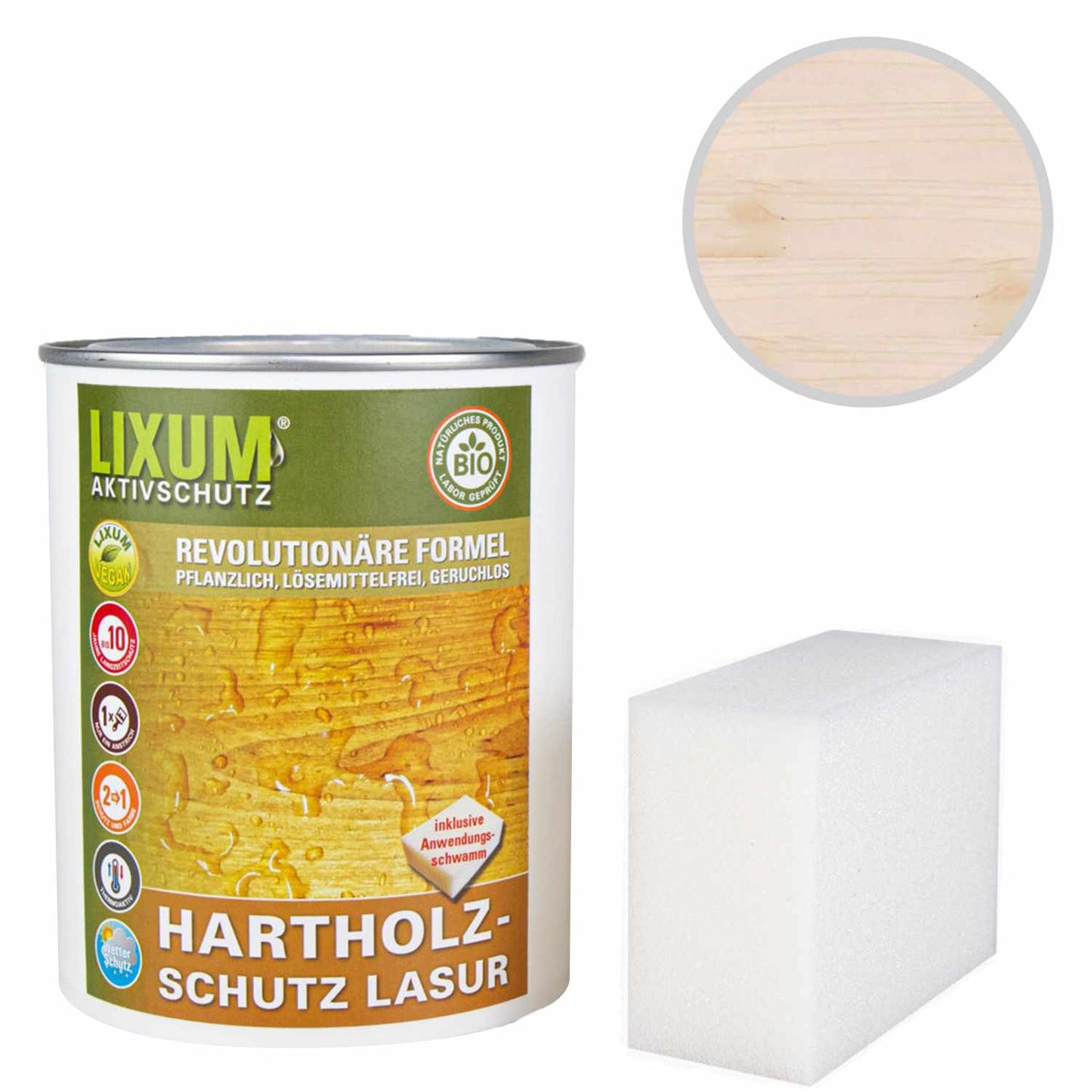 Biologischer Holzschutz Hartholzschutz Lasur universell - Holzschutz & Holzpflege für Außen