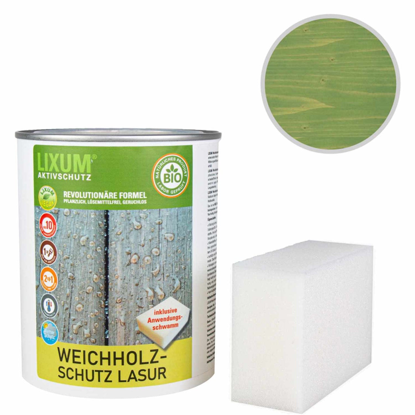 Biological wood protection softwood protection glaze universal - wood protection & wood care for outside