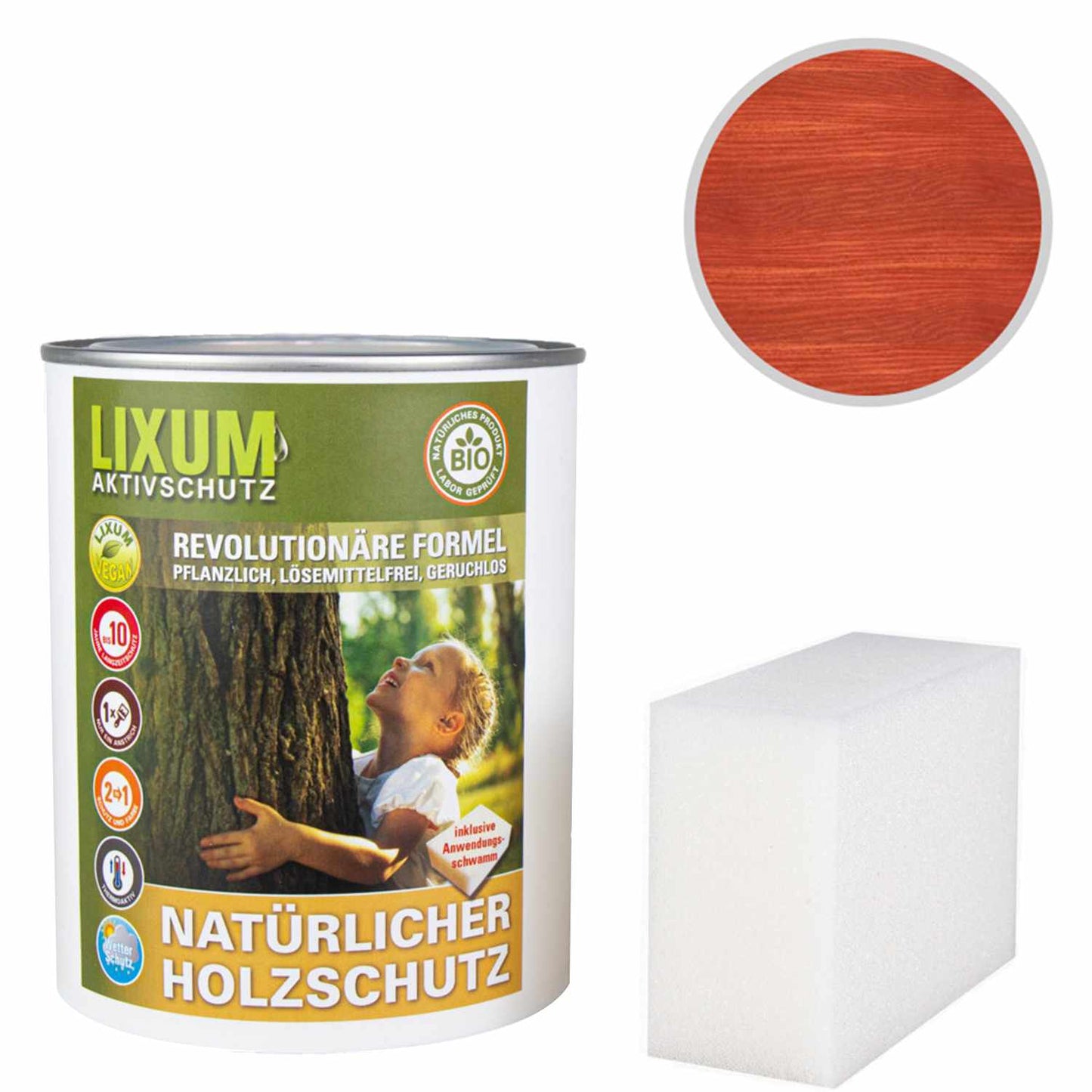 Biologische & Natürliche BIO Holzschutz Lasur - UNIVERSELL - Holzschutz & Holzpflege für Außen